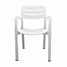 Кресло пластиковое Стандарт Пластик Далгория 83 x 44 x 60 см белое фото