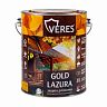 Декоративная пропитка для дерева Veres Gold Lazura №2, глянцевая, 2,7 л, сосна фото