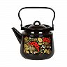 Чайник эмалированный СтальЭмаль, 3,5 л, с декором фото