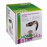 Стеклянный чайник электрический HomeStar HS-1052, 1,2 л фото