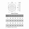 Решетка вентиляционная Era 10РКН кор, пластиковая, с фланцем D 100 мм, D 136 мм фото