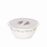 Миска пластиковая Альтернатива Эстетика, с крышкой, 1,7 л, бело-бежевая фото