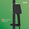 Душевая система с тропическим душем IDDIS Bild, черная матовая фото