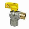 Кран шаровой для газа угловой СТМ Газ 1/2" г/ш, бабочка фото