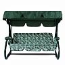 Качели садовые Garden story Марли, трехместные, 214 x 145 x 170 см, каркас зеленый фото