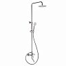 Душевая система с тропическим душем Fashun A52409, со смесителем, сатин фото