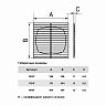 Решетка вентиляционная приточно-вытяжная Era 1313Г, ABS-пластик, 138 x 138 мм фото