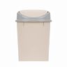 Контейнер для мусора Альтернатива, с плавающей крышкой, 8 л, слоновая кость фото