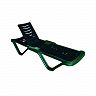 Шезлонг пластиковый Альтернатива М5717 192 x 62 x 32 см, темно-зеленый фото