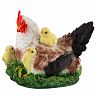 Фигурка садовая Park Курица-наседка с цыплятами, 28 x 19 x 22 см фото