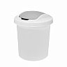 Мусорное ведро Spin&Clean Vogue, с плавающей крышкой, 12 л, белое фото
