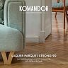 Лак для пола и лестниц Komandor Laquer Parquet Strong 90, высокоглянцевый, база С, бесцветный, 0,9 л фото