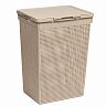 Корзина для белья Violet Лофт, с крышкой, 60 л, латте фото