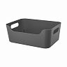 Корзина универсальная Econova Scandi, 270 x 190 x 105 мм, серая фото