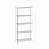 Стеллаж ЗМИ Валенсия 25, 5 полок, 65,5 x 30 x 155,5 см, белый фото