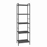 Стеллаж ЗМИ Валенсия 15, 5 полок, 45,5 x 30 x 155,5 см, графит фото