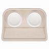 Миска для животных Альтернатива, на подставке, 0,3 л, 2 шт, бежевая фото
