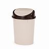 Контейнер для мусора Альтернатива, с плавающей крышкой, 8 л, бежевый фото