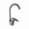 Смеситель для кухни PLStart PL4105-17, хром/графит фото