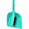 Набор для уборки Spin&Clean Disco, износостойкая щетина щетка и совок, 8 x 19,5 x 29 см, аквамарин фото