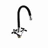 Смеситель для кухни Fashun A44127-7, с гибким изливом, хром/черный фото