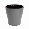 Горшок для цветов Альтернатива Лея, с автополивом, 3,6 л, серый фото