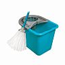 Комплект Моп сет для уборки York, швабра, ведро с отжимом, 14 л фото