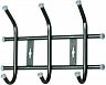 Вешалка настенная Nika, 3 крючка, 28 x 21,5 x 8,5 см, черная фото