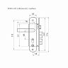 Замок врезной Нора-М, 300 - 68 мм, автомат, правый, матовый хром/черный никель фото