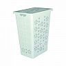 Корзина для белья Альтернатива Виолетта, 30 л, белая фото