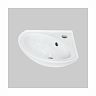 Раковина угловая Sanita Веер 23 ВКС, 44 x 40 x 16,5 см, белая фото