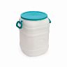 Канистра-бочка пластиковая Альтернатива, с крышкой и навесными ручками, горловина 250 мм, 30 л фото