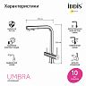 Смеситель для кухни IDDIS Umbra, с выдвижным изливом и подключением к фильтру, хром фото