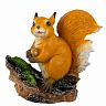 Фигурка садовая Park Белочка с орешком на пне, 28 x 12 x 25 см фото