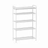 Подставка для обуви ЗМИ Верона 25, 5-ти полочная, 30 x 65 x 95 см, металлик фото