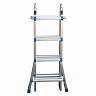 Лестница-трансформер шарнирная Alumet TT44, алюминиевая, 4 x 4 ступени, 1,95 - 4 м фото