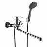 Смеситель для ванны с душем PLStart PD22054, с длинным изливом, хром фото