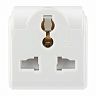Переходник для розетки Rexant «Квадрат», 10 A, белый фото