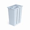 Корзина для белья Альтернатива Виолетта, 30 л, голубая фото