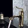 Смеситель для раковины Lemark Brava LM4706G, однорычажный, золото фото