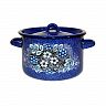 Кастрюля эмалированная СтальЭмаль с крышкой, 2,9 л, с декором фото
